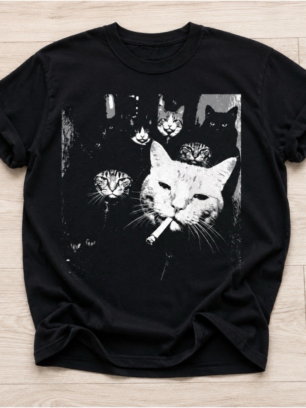 Black Cat Graphic Tee